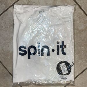 New Spin it mark of a player promo white summer Men's pickleball NWT T Shirt XL